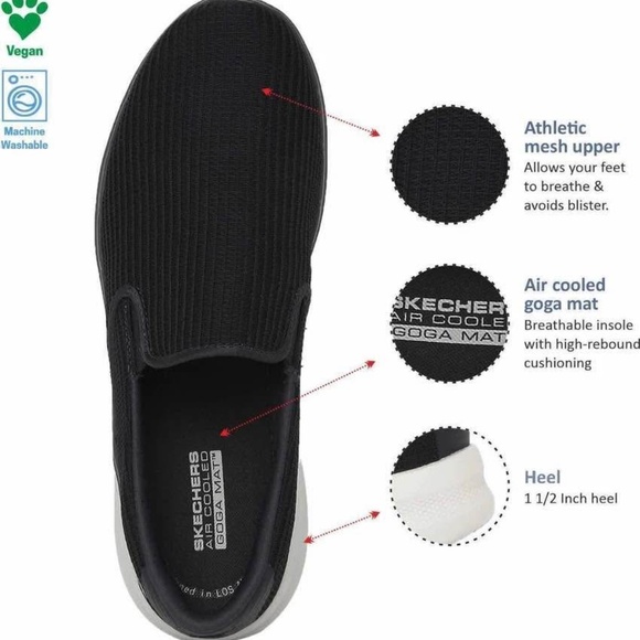 BRAND NEW men skechers Skechers go walk on slip on ortholite shoes size US 13 - Picture 2 of 10